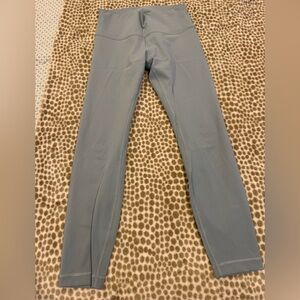 Lululemon Leggings in pale blue/slate gray color. Size 8